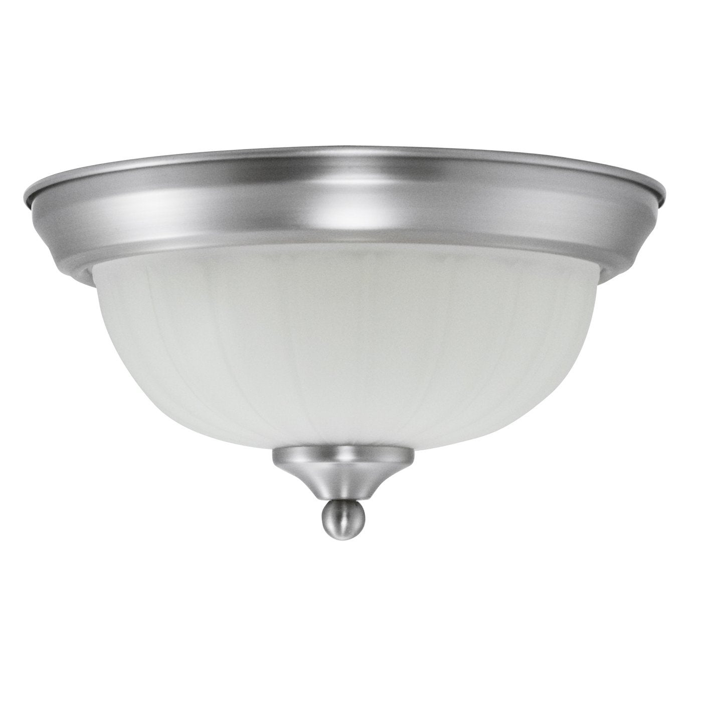 Efficient Lighting EL-805-123-BN Contemporary Flushmount Brushed Nickel Finish with Alabaster Glass Energy Star Qualified