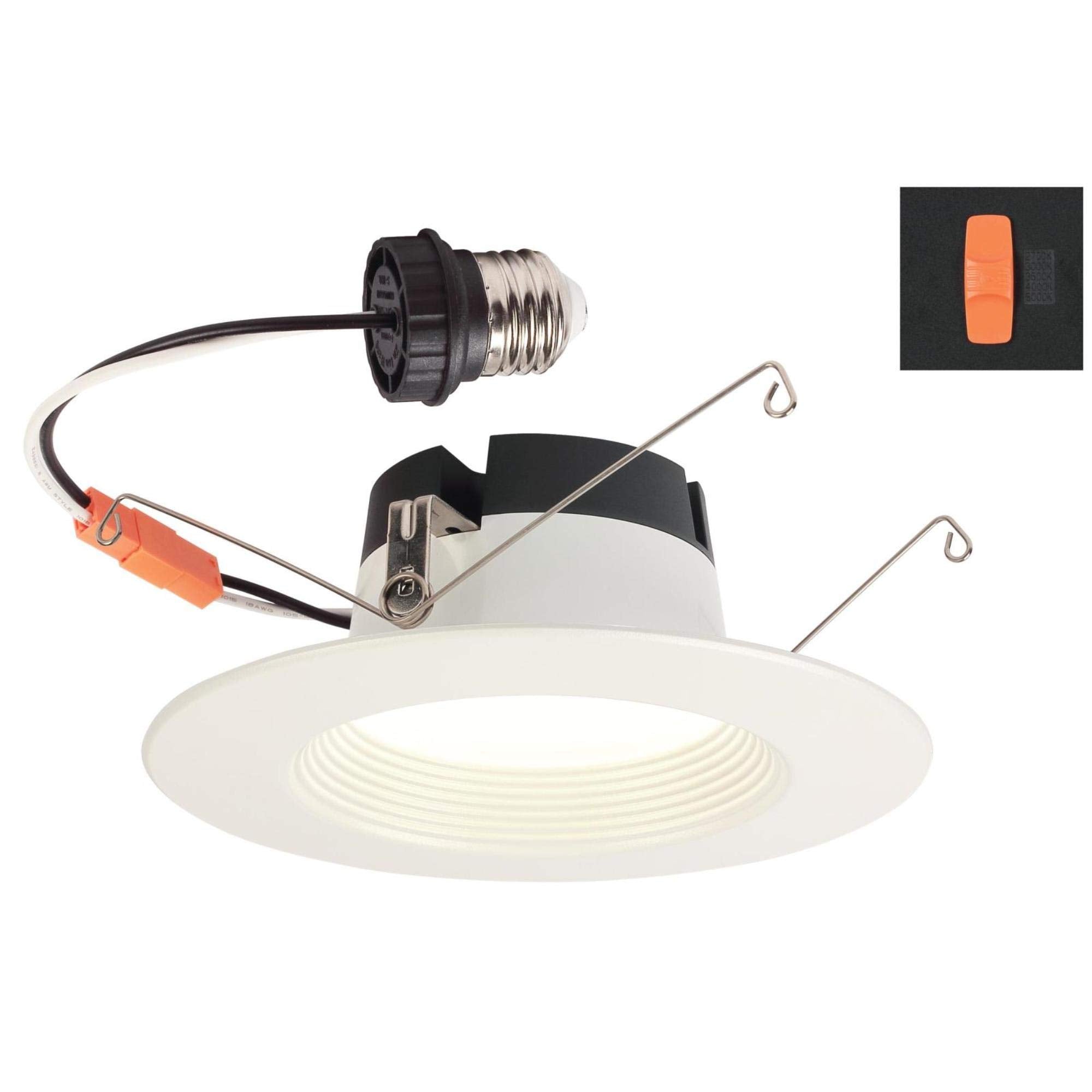 Westinghouse 5141100 11 Watt (80 Watt Equivalent) 5-6 Inch Recessed LED Downlight with Color Temperature Selection, Dimmable, EN