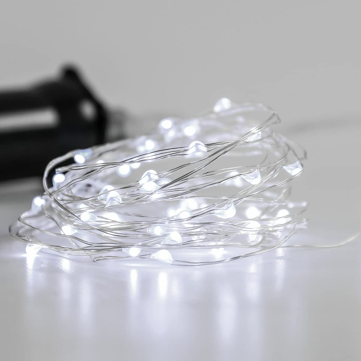 Kemooie 2 Packs Solar String Lights, Total 200 Led 66Ft 8 Twinkle Modes White Solar Powered Fairy Lights, Waterproof For Outdoor