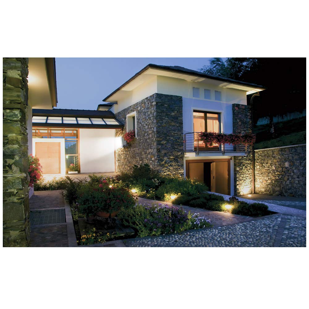 GLW 10W LED Flood Light - 12V Waterproof Outdoor Lights, 750lm, 10 Pack, Black Case, Equivalent to 80W Halogen, Model 6085
