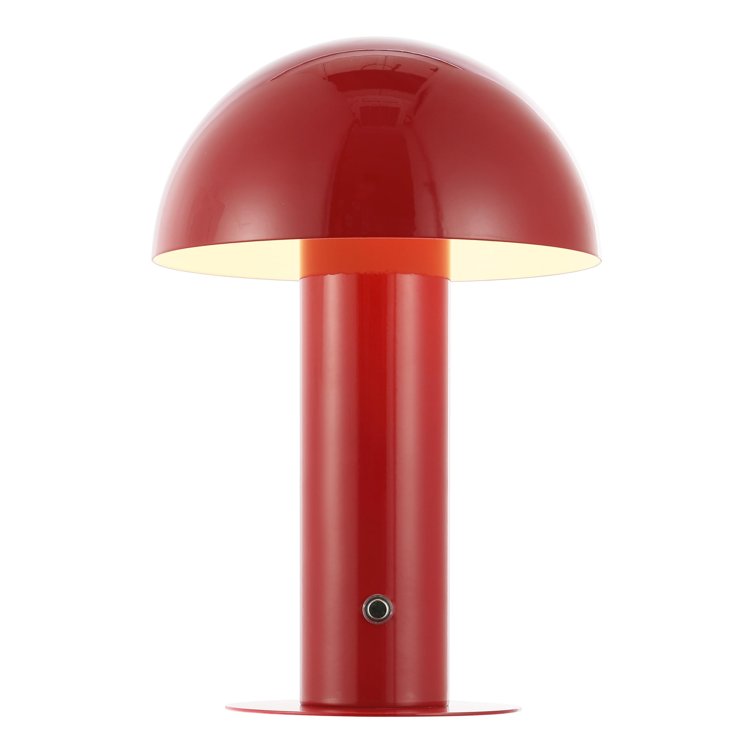 JONATHAN Y JYL7115G Boletus 10.75'' Contemporary Bohemian Rechargeable/Cordless Iron Dimmable Integrated LED Mushroom Table Lamp