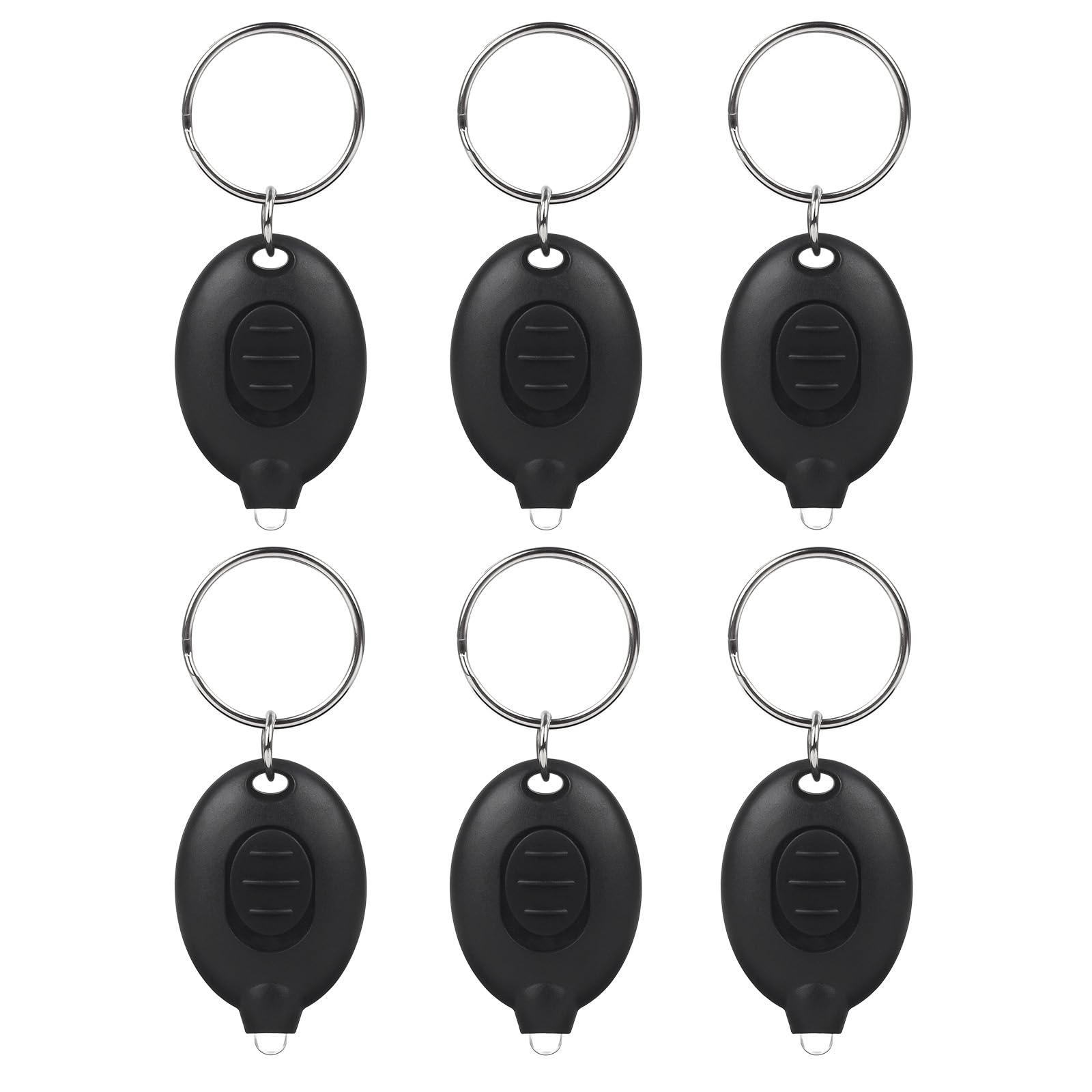 Uaimvie 6 PCS LED Keychain Flashlight Mini Keychain Light Ultra Bright Tiny Flashlight Small Portable Light Battery Powered with