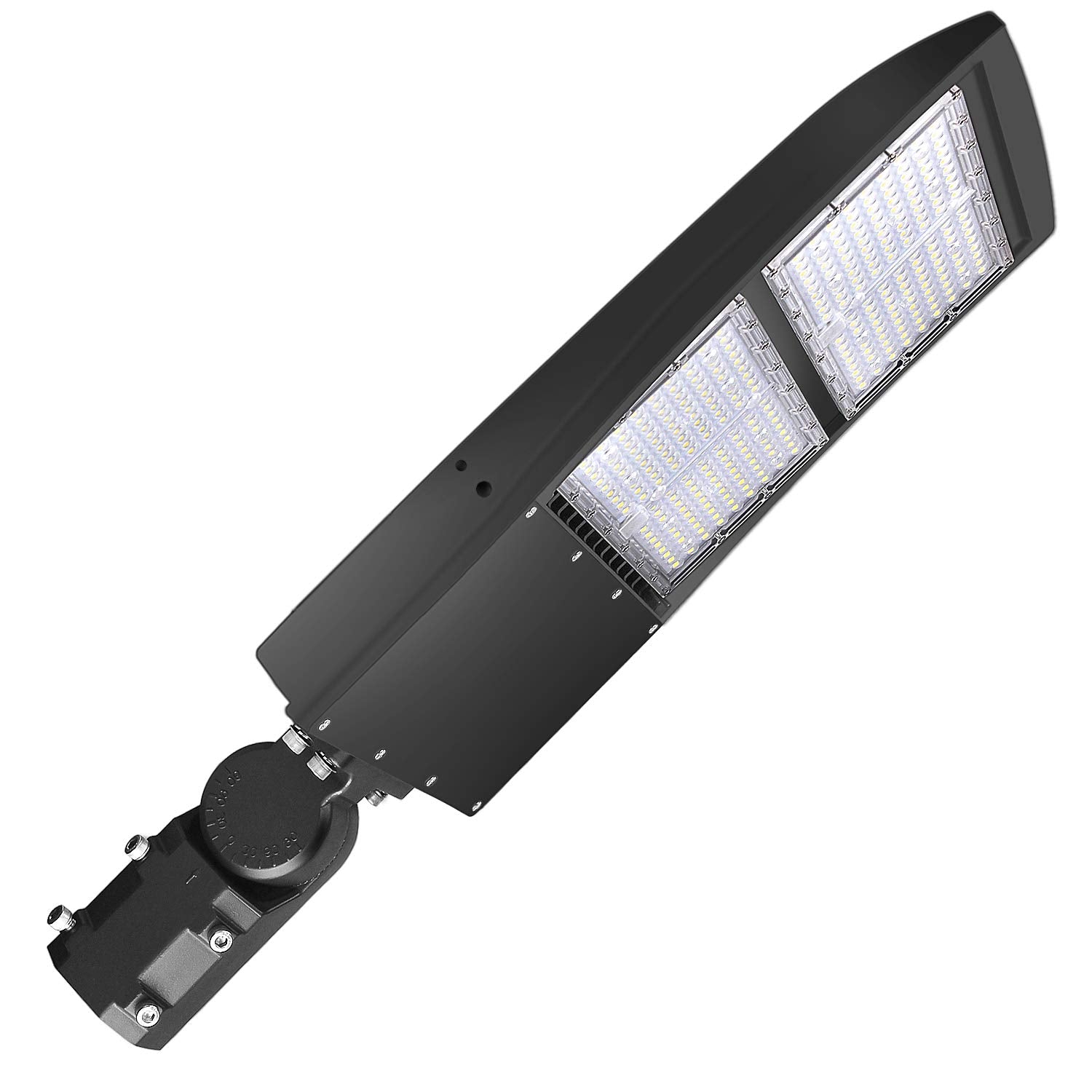 OSTEK 300W LED Shoebox Street Light 42000LM IP65 Commercial Fixture 5000K 100-277V Aluminum Model f6990f2b-ee85