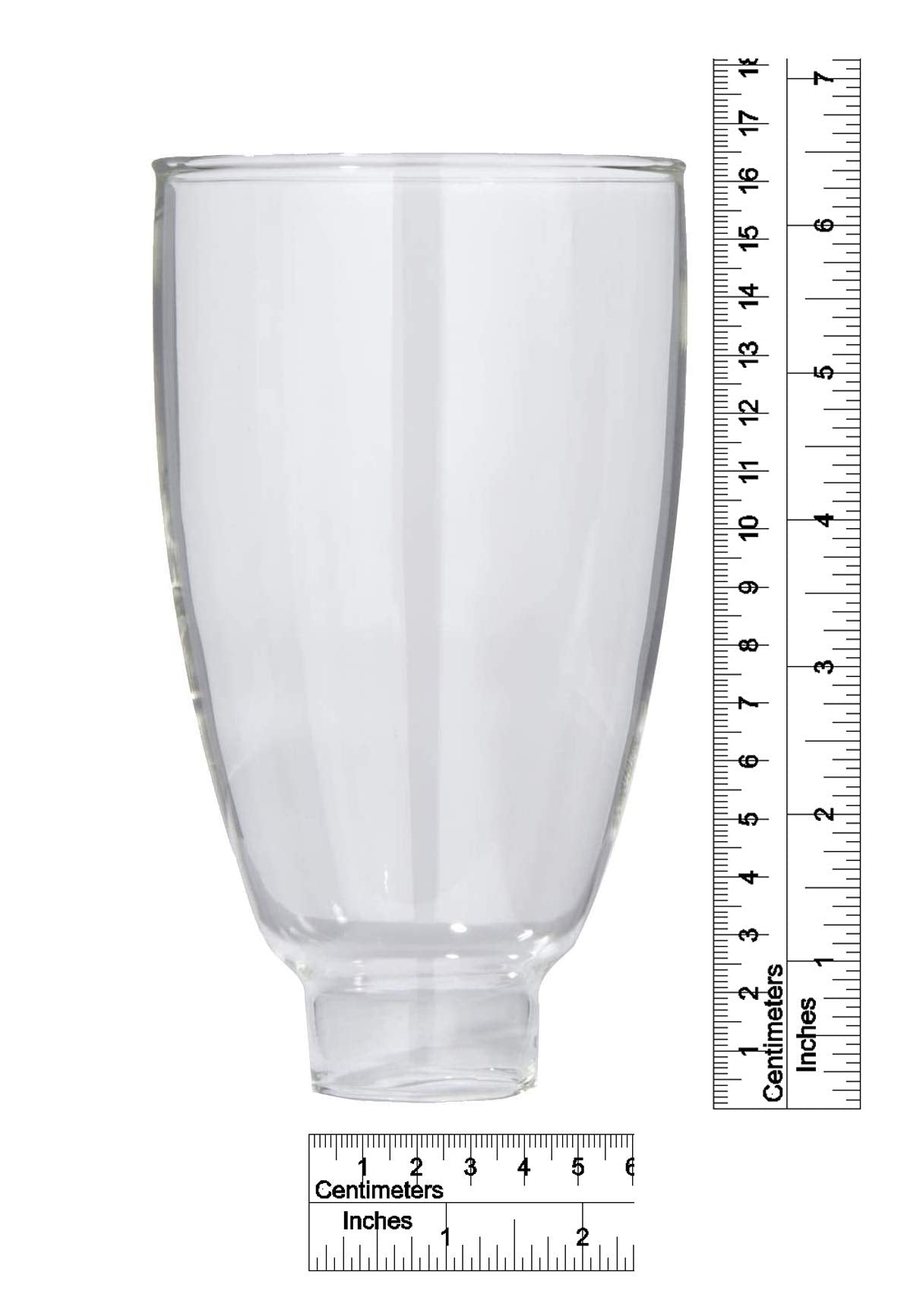 B&P Lamp 6 1/2 Inch Clear Glass Colonial Style Lamp Shade For Sconces And Other Lighting Fixtures