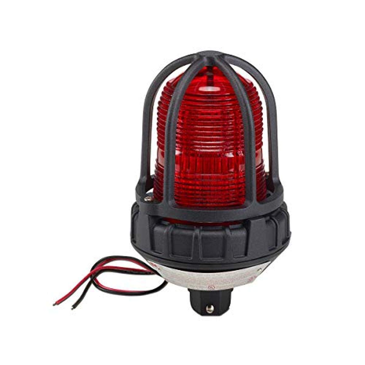 Federal Signal 151XST-120R Hazardous Location Strobe Warning Light, Single Flash, 3/4 NPT Pipe Mount, 120 VAC, Red