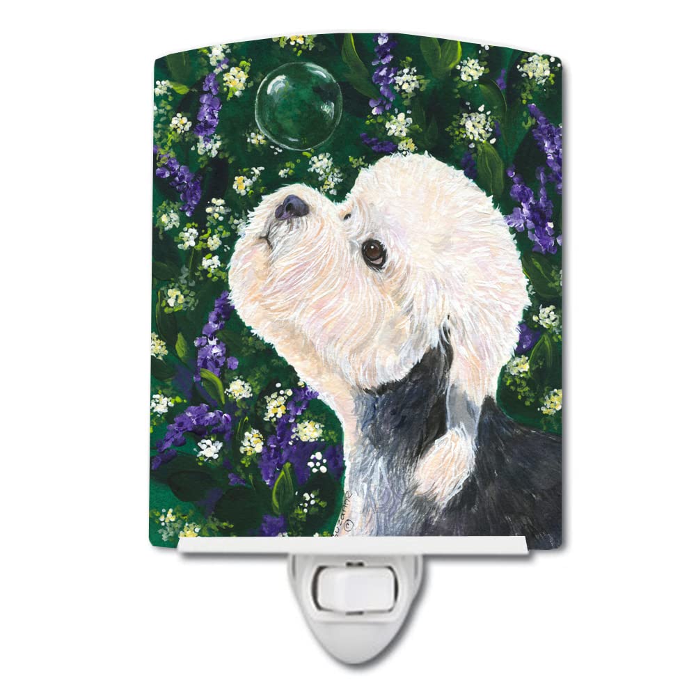 Carolines Treasures Ceramic Night Light, Dandie Dinmont Terrier, UL-Certified, 6x4x3in, Multicolor, Model SS1055CNL
