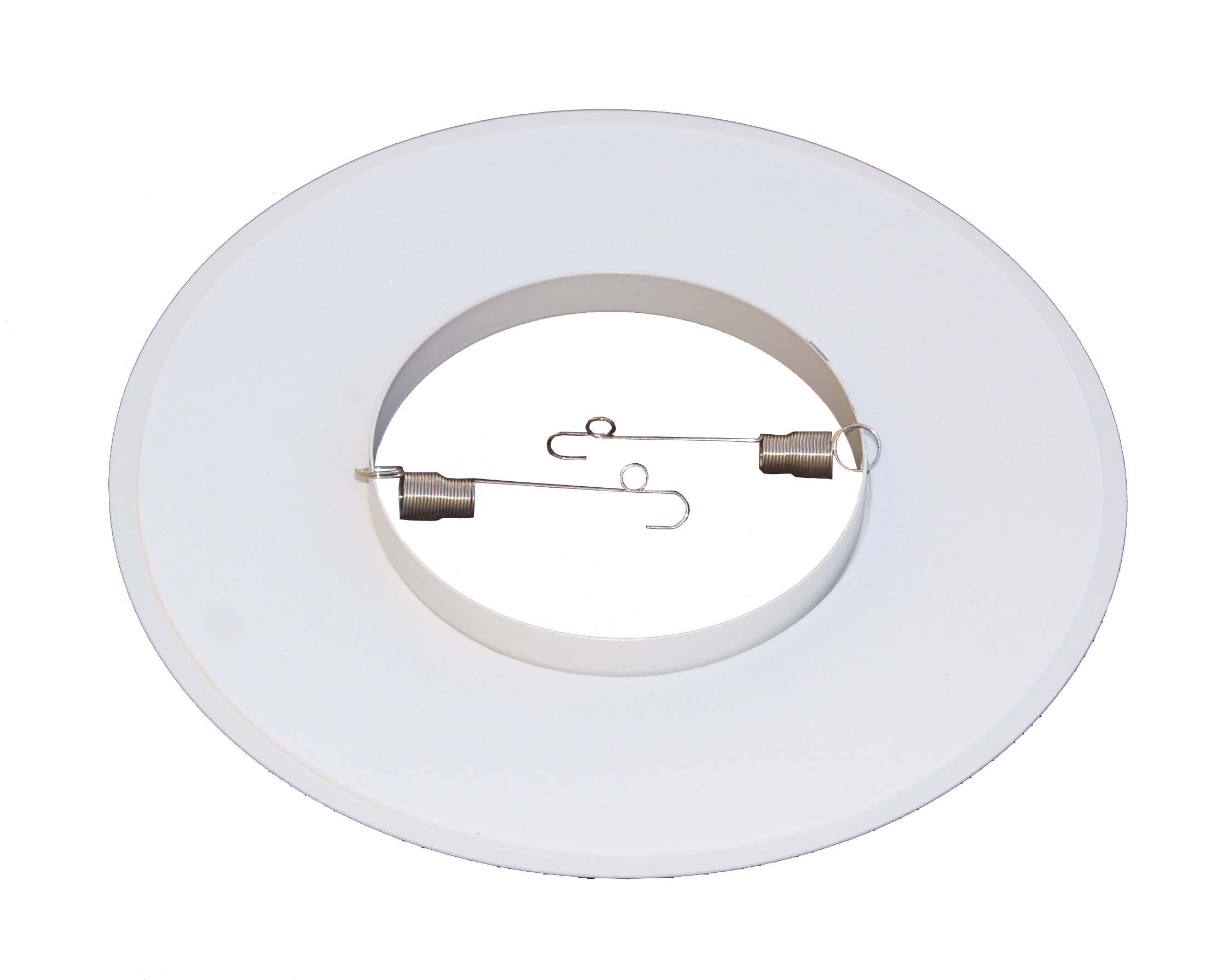 Joint Bright Lighting 6in Open Metal Trim Ring for Par30/R30 Recessed Light - White - Model JBL6-226-WH-WH