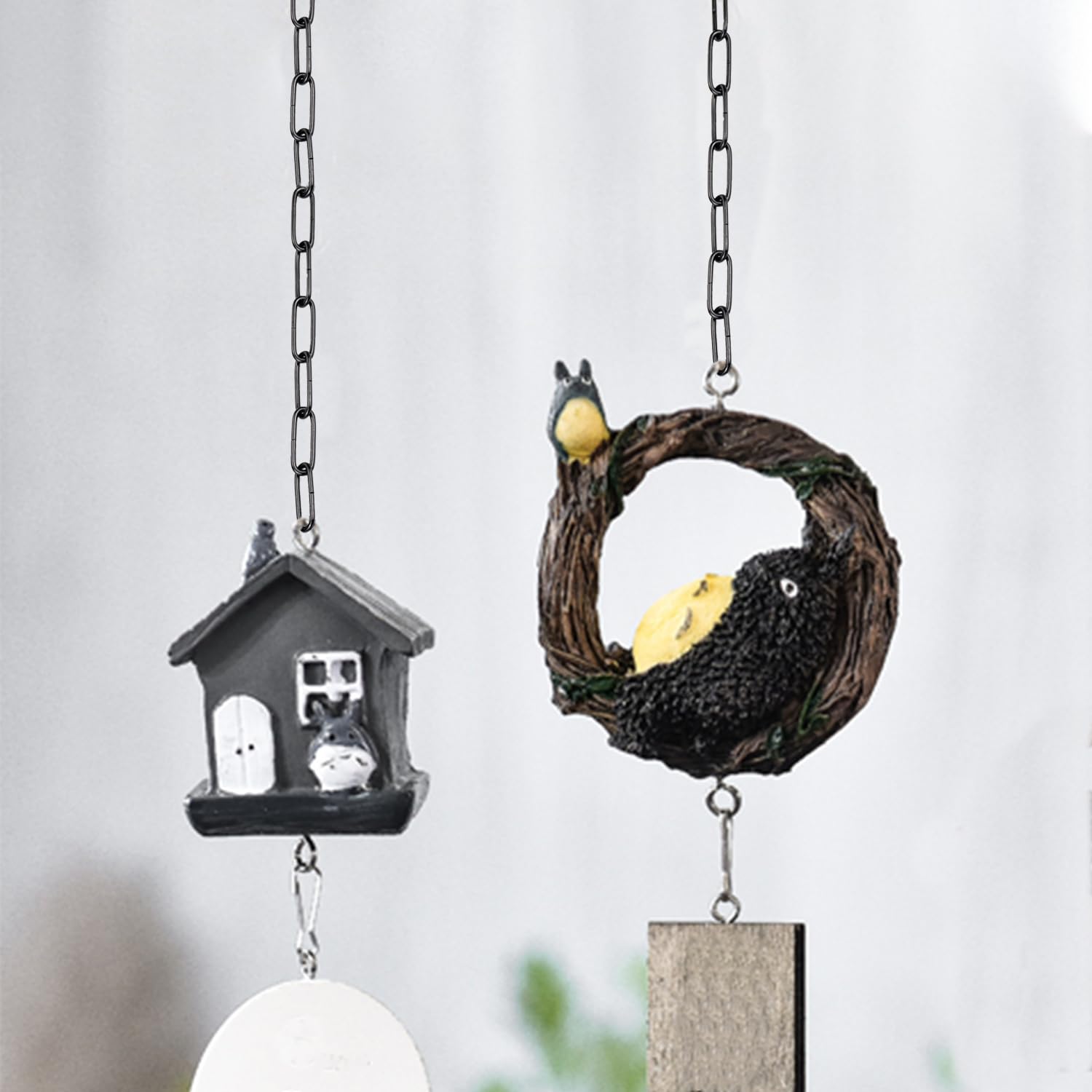 Hedume 6 Pack Black Chain Extension, 36'' Fixture Chain, Ideal Black Chain For Hanging Plants, Baskets, Lamp, Strong Hold