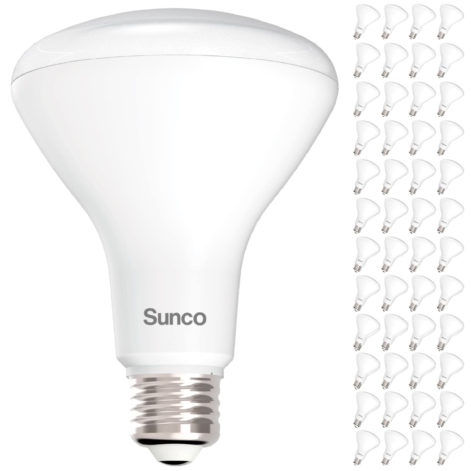 Sunco 48 Pack Br30 Led Bulbs, Indoor Flood Lights Cri93 11W Equivalent 65W 4000K Cool White 850 Lumens, E26 Base, 25000 Lifetime