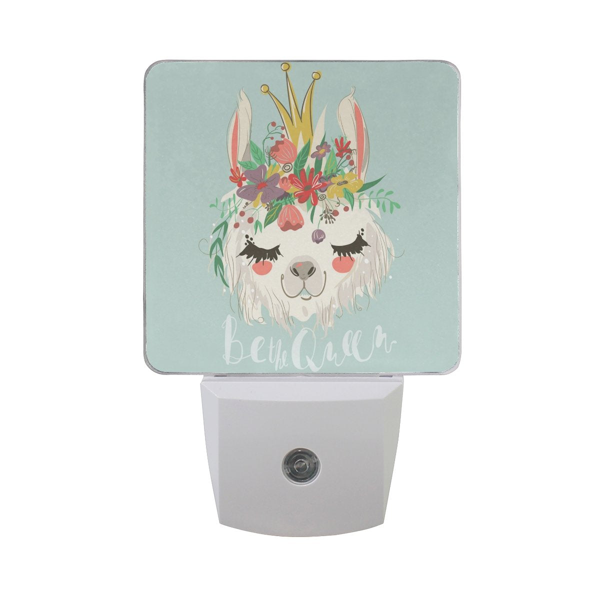 DIY.HD Plug-in LED Night Light Lamp, Cute Llama Design, Dusk to Dawn Sensor, 0.5W, One Size, Plastic