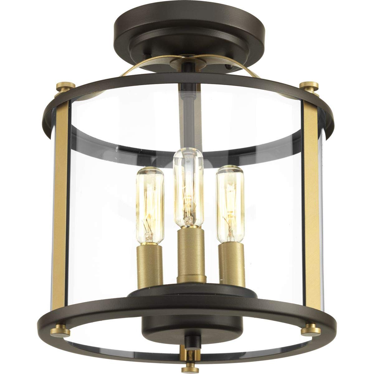 Progress Lighting Squire Outdoor Light Fixture, Alloy Steel, 11.00x9.88x9.88, Bronze, Model P550011-020