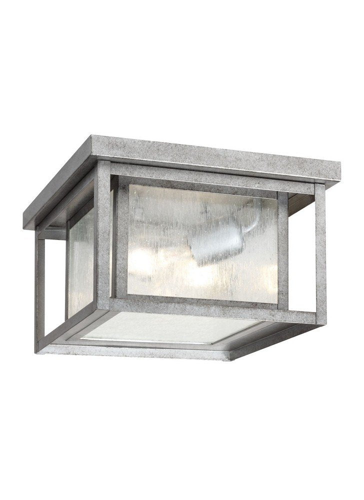 Generation Lighting 78027-57 Two Light Outdoor Ceiling Flush-Mount, 2-Light, cETL Listed, Safety Rated for Wet Locations - Flush