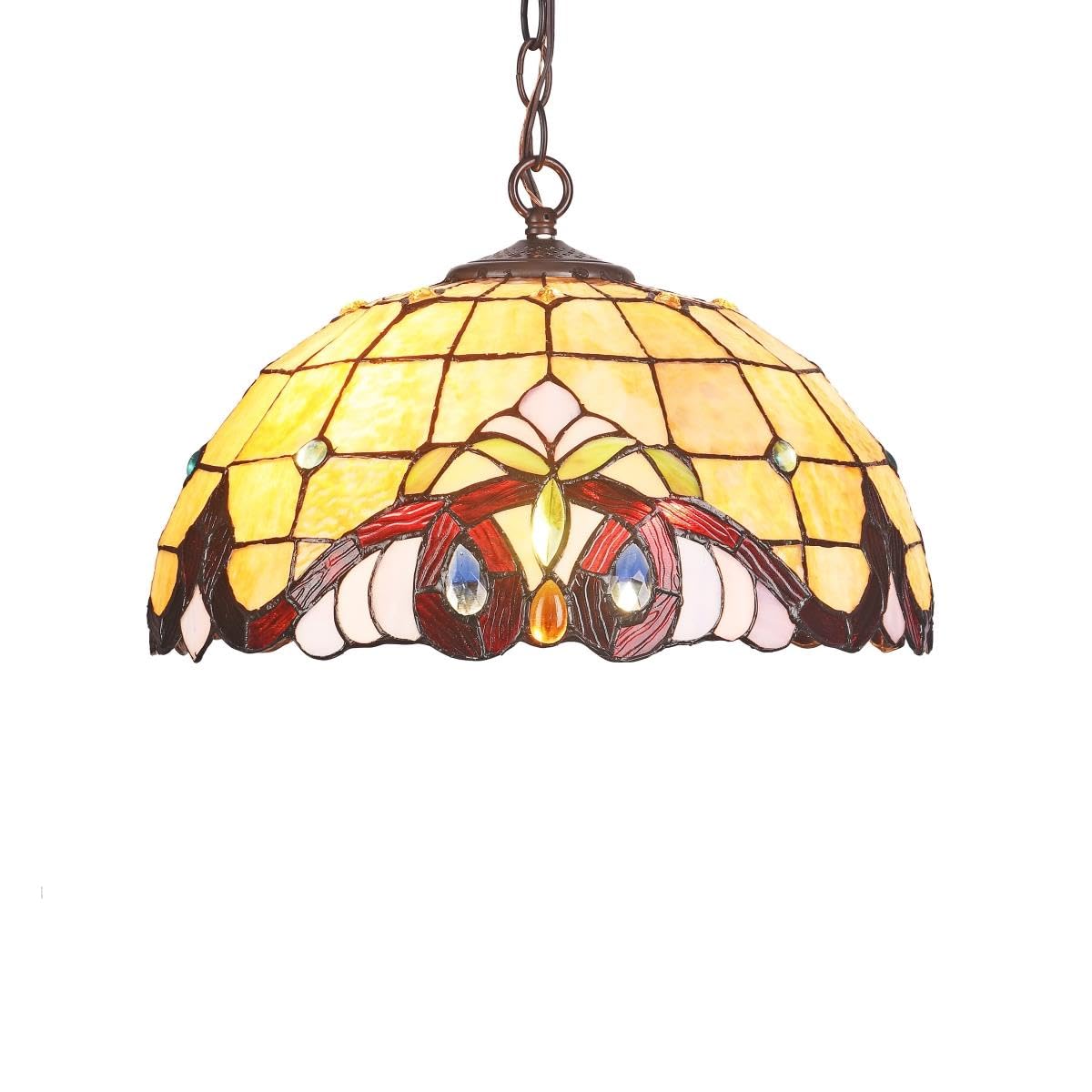 ANNA Victorian 2 Light Dark Bronze Ceiling Pendant 16 Wide