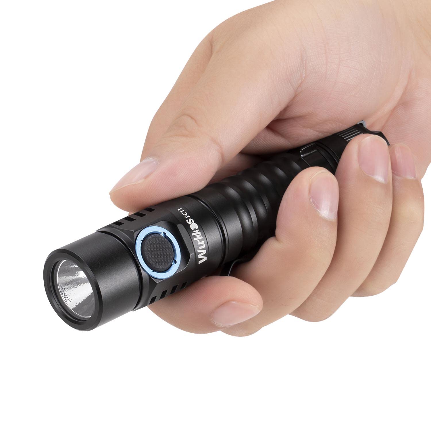 Wurkkos Pocket LED Flashlight, High 90CRI Ultra Bright Max 1300 Lumen Mini Flashlight with Standard USB A-C Cable,IP67 Waterproo