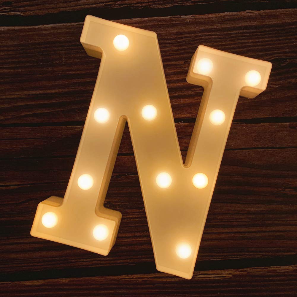 MUMUXI Marquee Light Up Letters | Large Light Up Numbers | Battery Powered and Bright with Every Letter of The Alphabet | for We