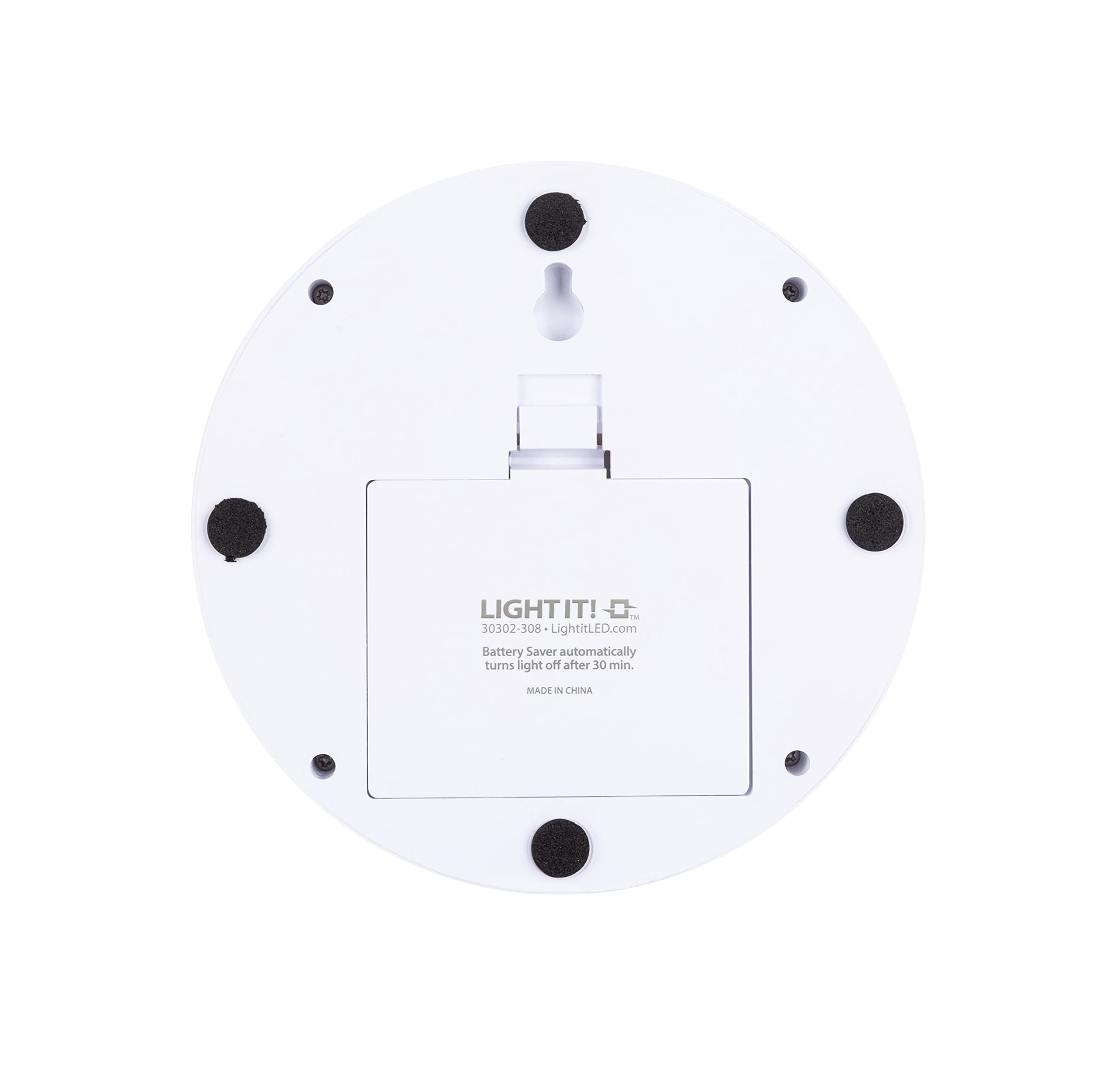 LIGHT IT! by Fulcrum Luna LED Tap Light, Metal, White, Single Pack, Model 30302-308