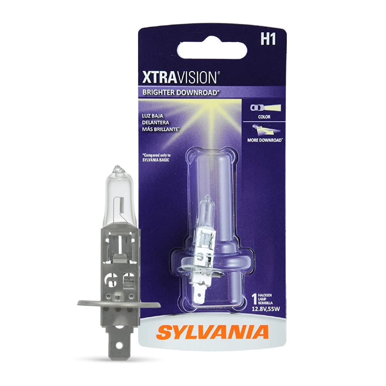 SYLVANIA - H1 XtraVision - High Performance Halogen Headlight Bulb, High Beam, Low Beam and Fog Replacement Bulb (Contains 1 Bul
