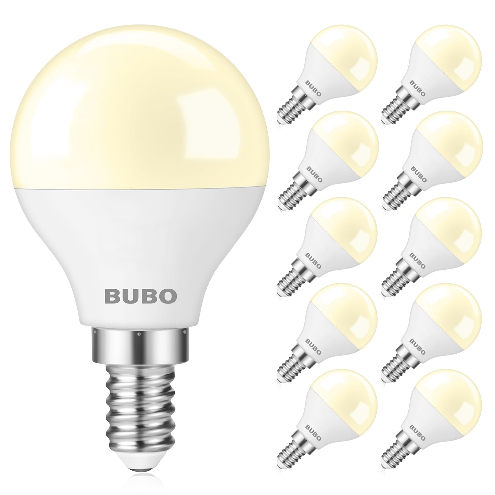 Bubo Ceiling Fan Light Bulbs 60 Watt Soft White, E12 Led Bulb Warm White 2700K, Light Bulbs Small Base, A15 Candelabra Base Led 