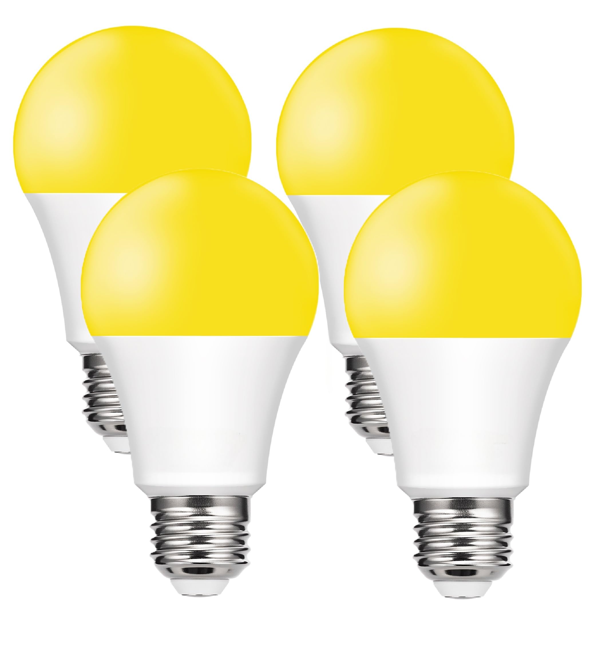 Baczao Yellow Bug Light Bulbs Outdoor, 9W (60W Equivalent) Amber 2000K Led Light Bulb For Outside, Backyard, Porch, Bedroom,Non-