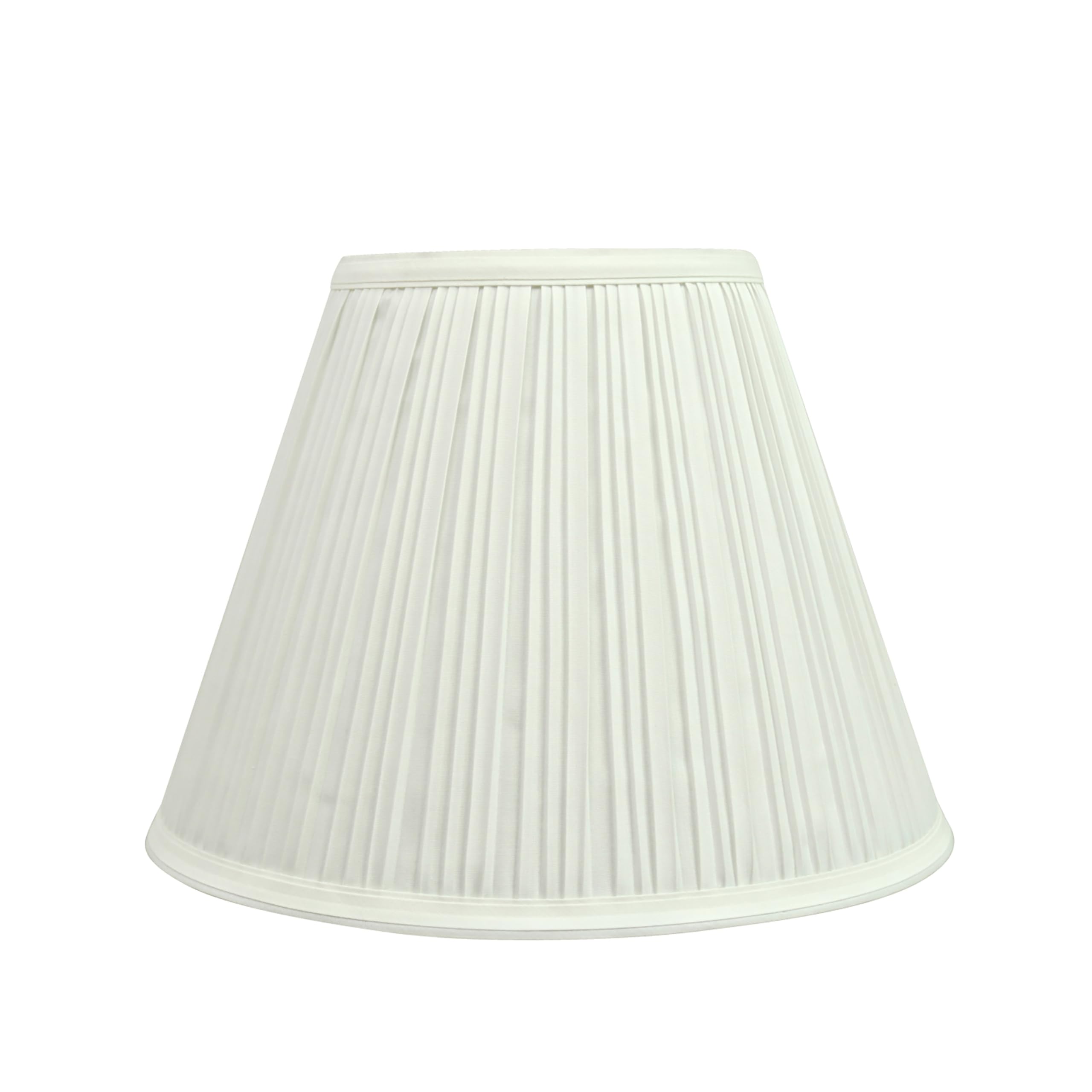 Aspen Creative 59126A Transitional Empire Shape Uno Construction Lamp Shade, White, 6&quot; Top X 12&quot; Bottom X 9&quot; Slant Height