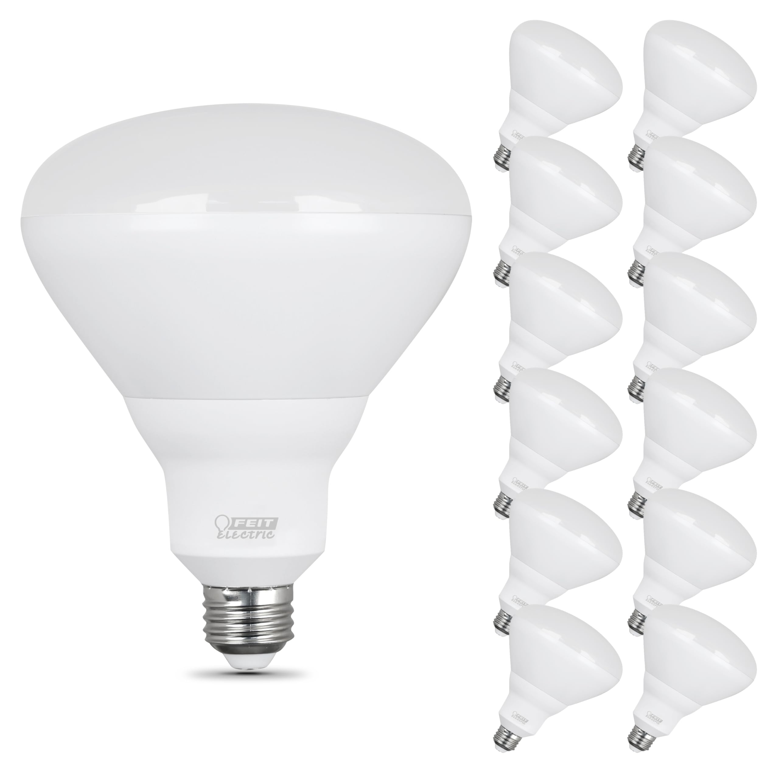 Feit Electric Br40 Led Light Bulbs, 65W Equivalent, Dimmable, E26 Medium Base, 850 Lumens, 5000K Daylight, 120V, 90 Cri, 22.8 Ye