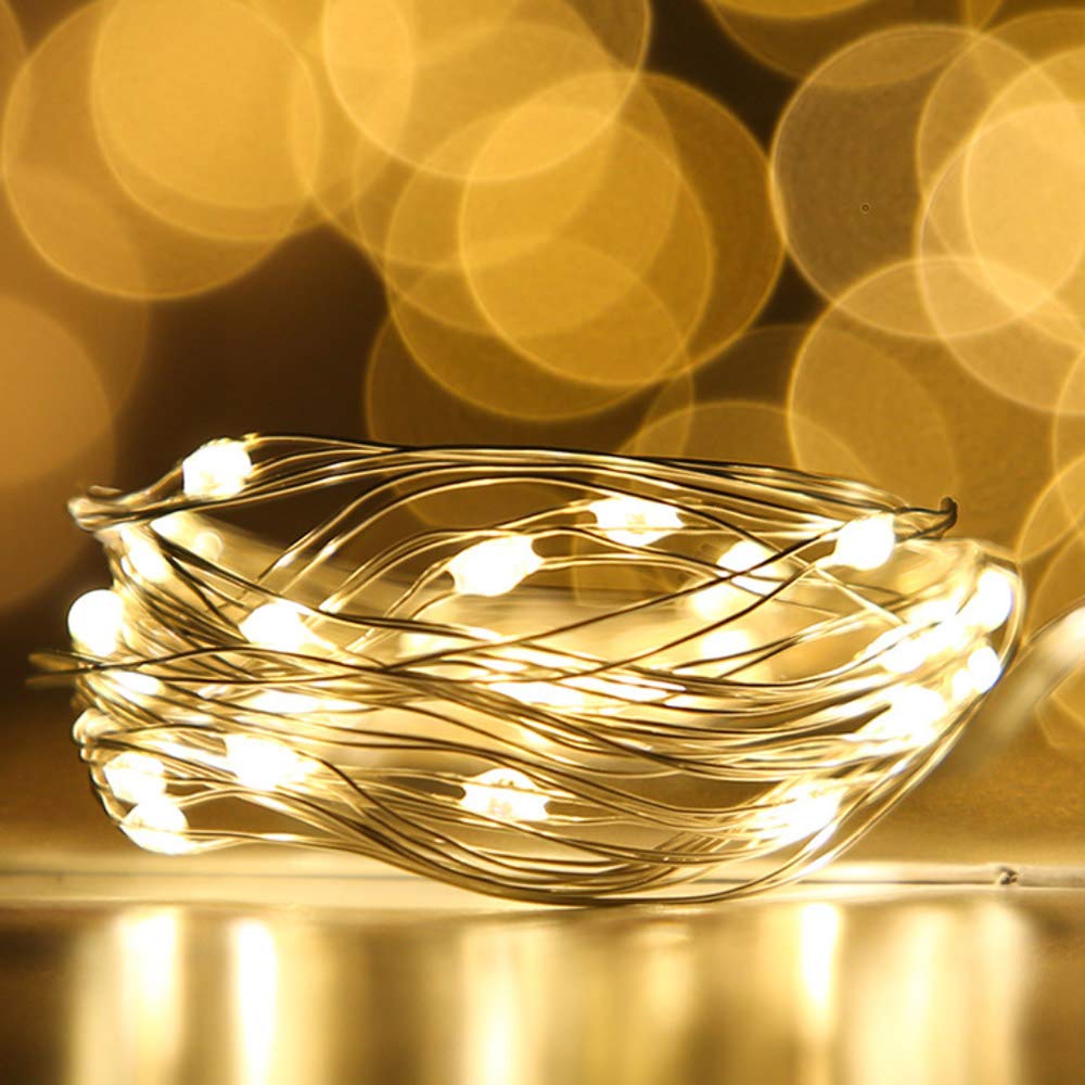 12-Pack Led Fairy String Lights Battery Starry String Lights 20 Tiny Lights On 3.5Ft Silver Wire For Diy Wedding Centerpiece, Mason Jar Craft, Christmas Tree, Garlands, Party Decoration (Warm White)