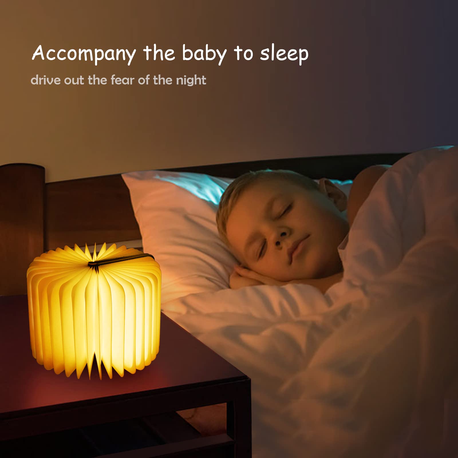 QXMGCBOK Portable Night Light & White Noise Machine, 3D Dragon Book Lamp, Multicolor, Model YTBTAF23e, Perfect for Relaxation & Sleep