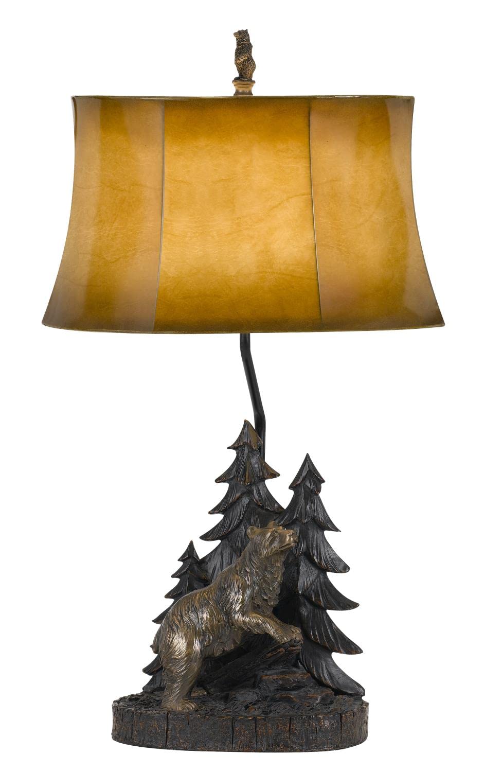 Cal Lighting BO-2733TB Animals/Insects One Light Table Lamp in Bronze/Dark Finish, 17.50 inches