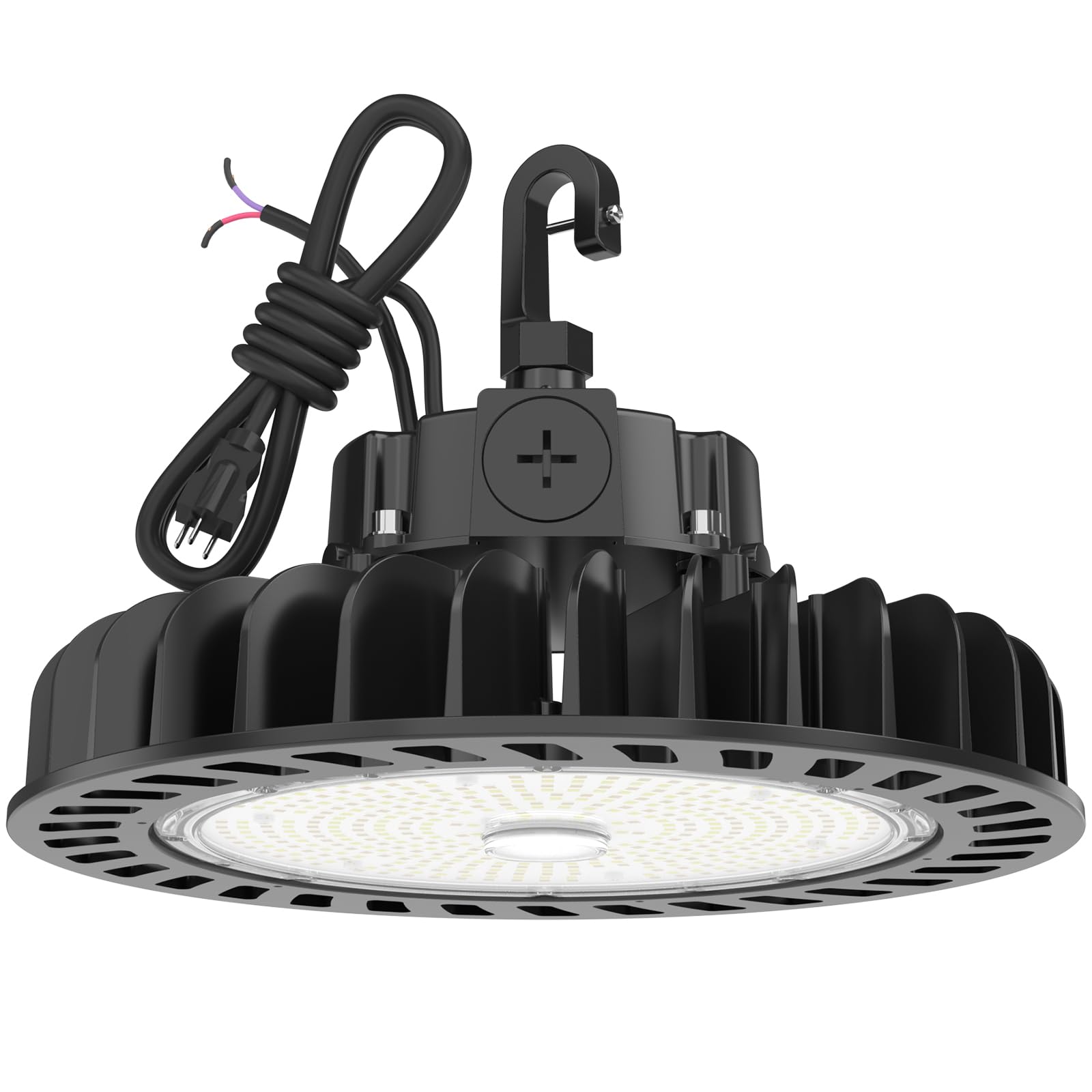 HYPERLITE UFO LED High Bay Light 250W 36,250LM (145LM/W) 1-10V Dimmable, UL Listed 4000K High Bay LED Light for Shop Shopping Ma