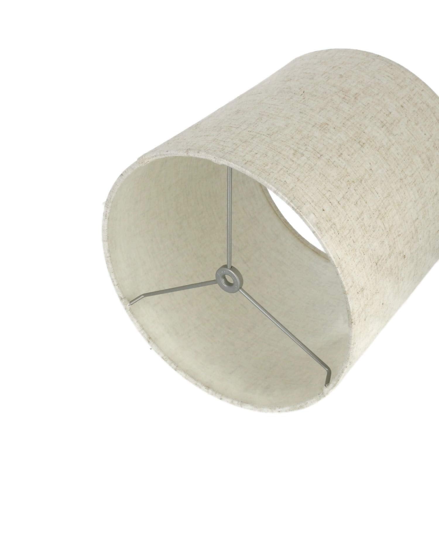 Urbanest Linen Drum Lamp Shade, Cottage, 10"x10"x10", Spider-Fitter, Model Perfect-1106383