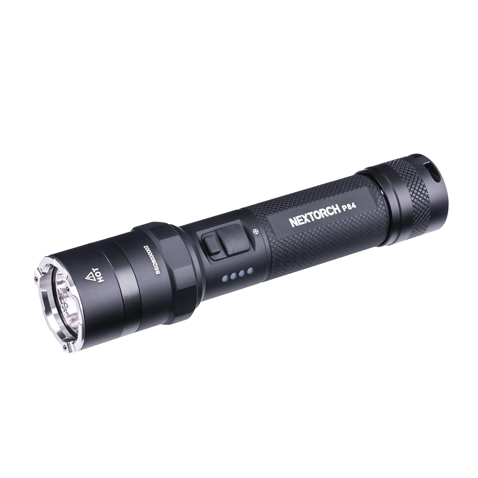 NEXTORCH P84 LED Police Flashlight, 3000 High Lumens Rechargeable Flashlight with Red and Blue Lights & Strobe & Ceramic Bead Br