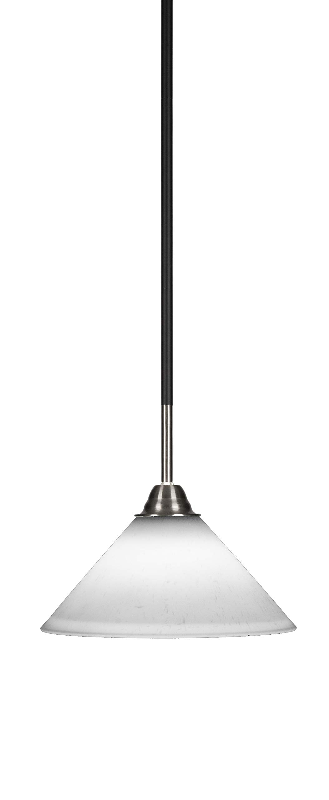 Toltec Lighting Paramount 1 Light Mini Pendant In Matte Black & Brushed Nickel (3401-Mbbn-314)