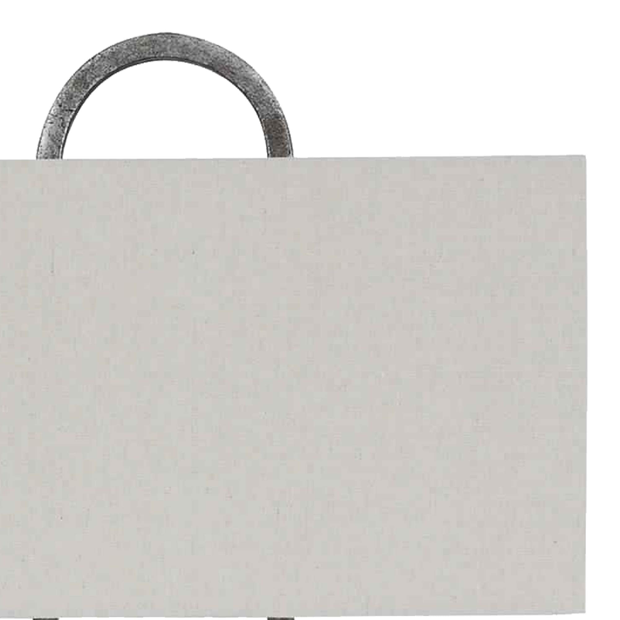 Benjara Open Capsule Metal Body Table Lamp With Fabric Drum Shade, Gray And White