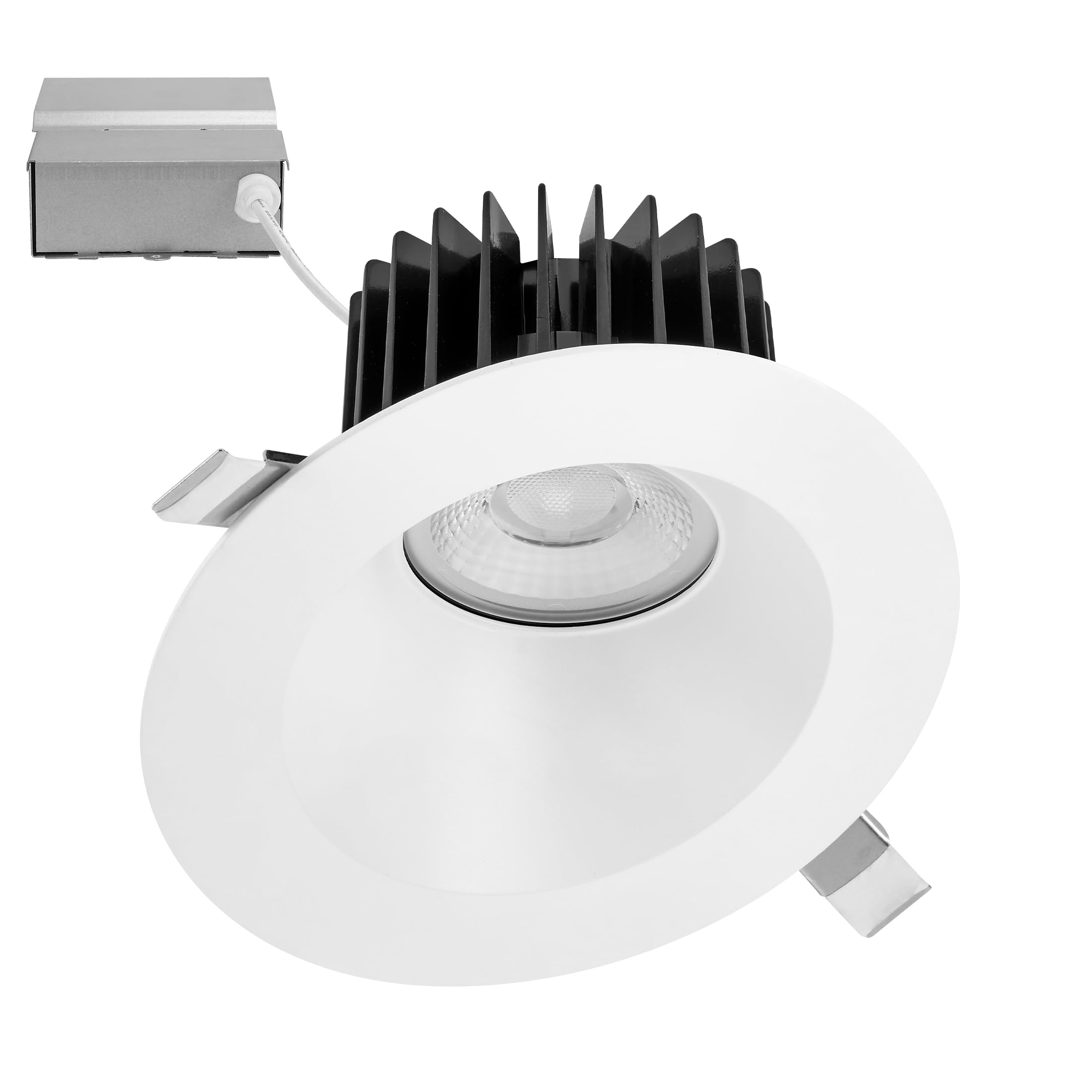 Maxxima 6 Canless Sloped Recessed Anti-Glare LED Downlight, For Sloped Ceilings, 1800 Lumens, IC Rated, 5 Color Temperature Sele