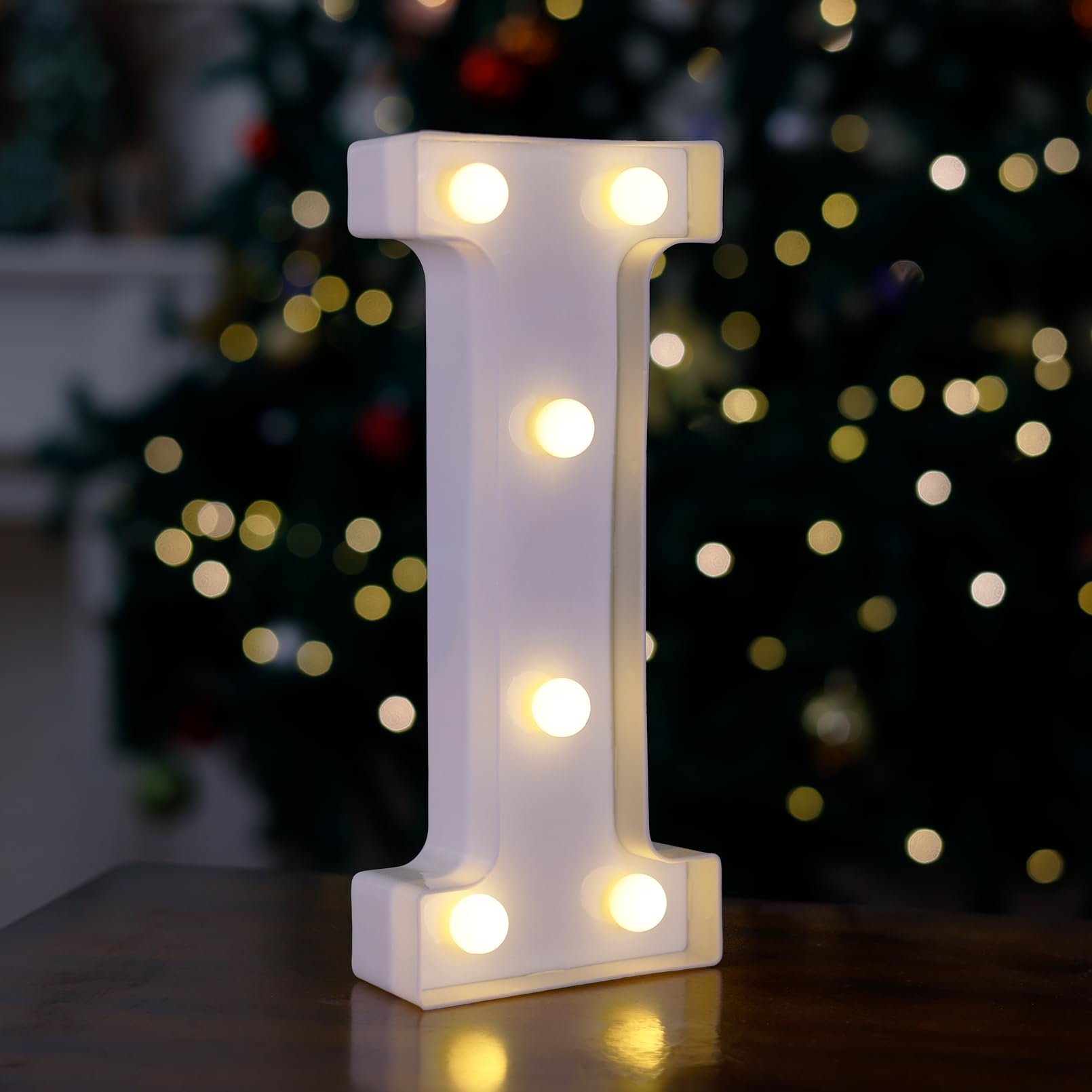 TRONSBOO LED Marquee Sign Light Up Letters, Alphabet Light Up Letters Sign, Battery Powered LED Letter Lights for Night Light, Wedding, Birthday, Party, Christmas or Home Decor (Letter I)