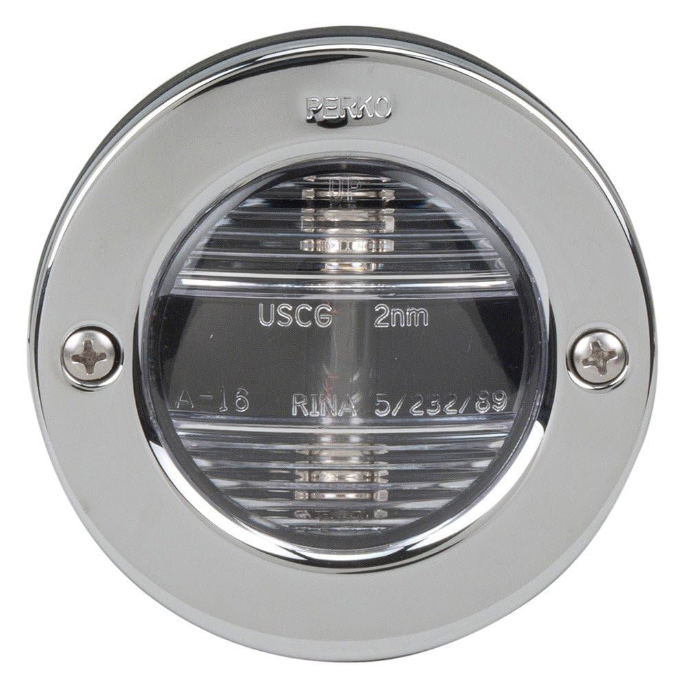 Perko Marine Stainless Steel Vertical Mount Stern Light, Model 0946DP1STS, One Size, Plastic Material