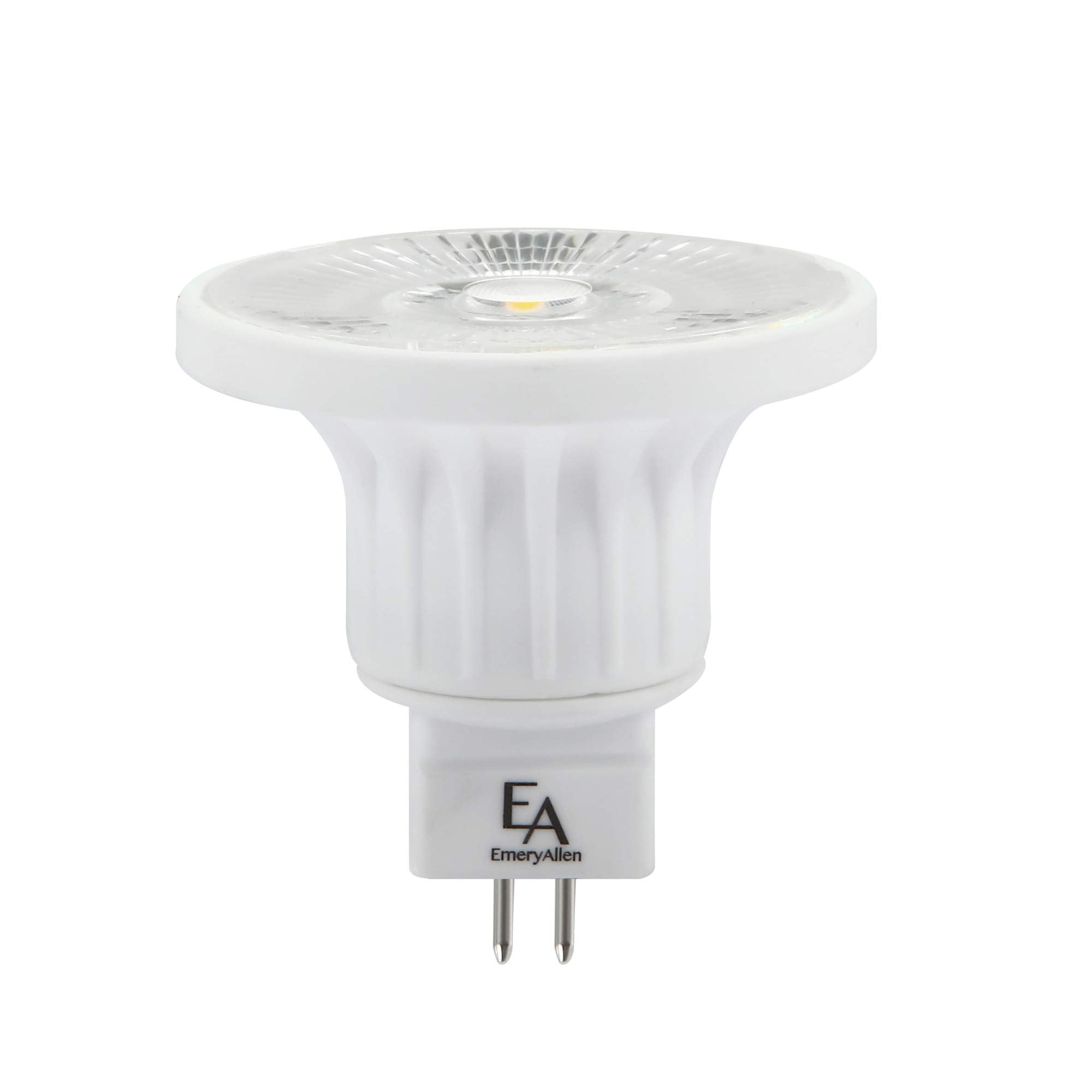 EmeryAllen MR16 Base, 7.0Watt | Beam Spread Dimmable GU5.3 Base LED Light Bulb | 12V |50W Halogen (540-640 Lumens) | 15 Degress 