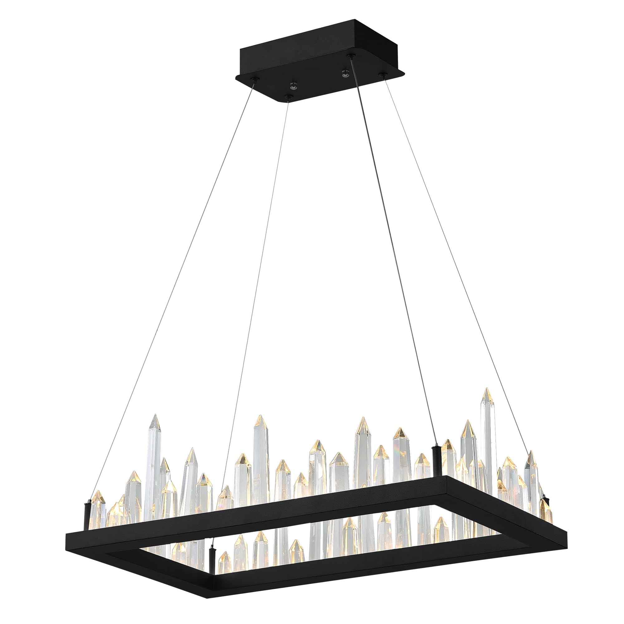 CWI Lighting 1043P32-101-RC LED Chandelier with Black Finish