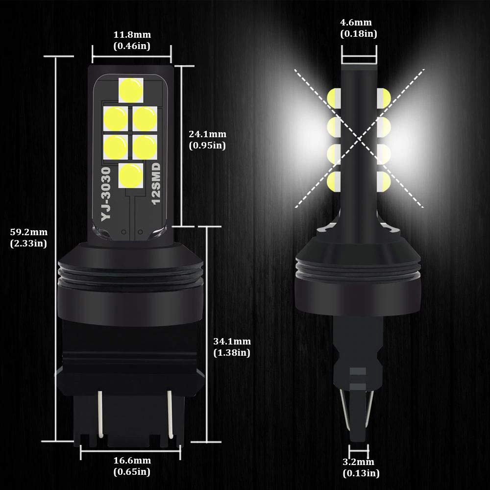 SOCAL-LED LIGHTING LED Turn Signal Bulb 3156 3157 Ice Blue Pack of 2
