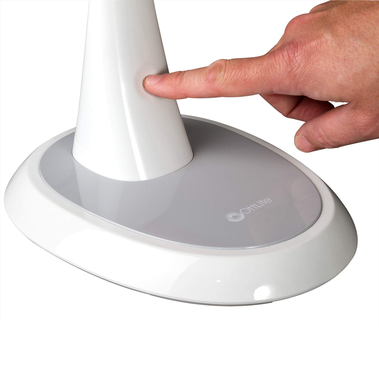 OttLite Wellness Series Wide Area Dimmable LED Table Lamp - Large, White, Model CSY34WGC-SHPR