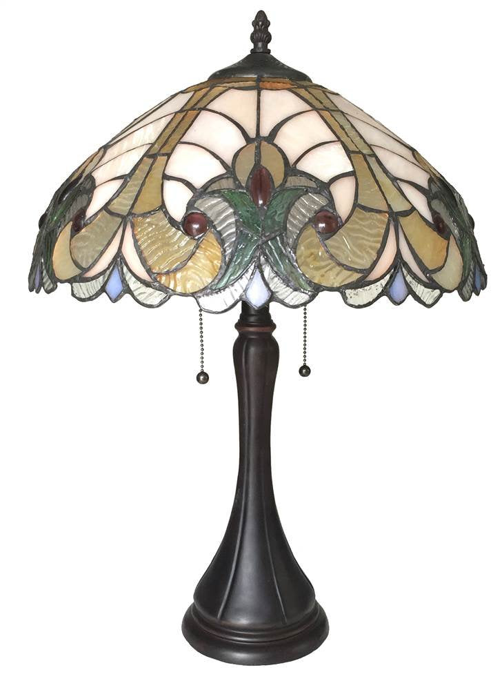 Chloe CH16780VP16-TL2 Amor Table Lamp, One Size, Multicolor