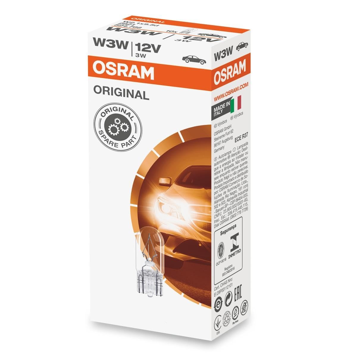 OSRAM Sylvania 2821 High Performance Incandescent Bulb 10 Pack, White