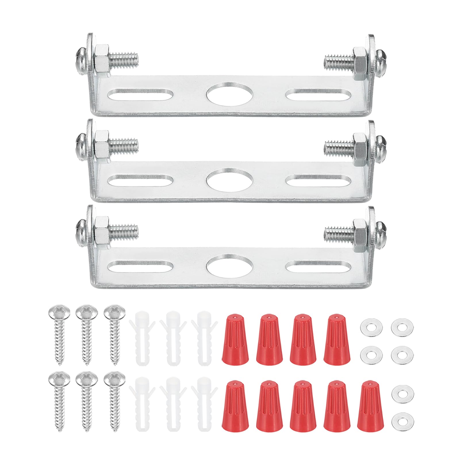 Patikil 65Mm (2.6'') Universal Light Fixture Mounting Bracket Kit, 2 Set Light Crossbar Ceiling Light Plate With Screw For Wall 