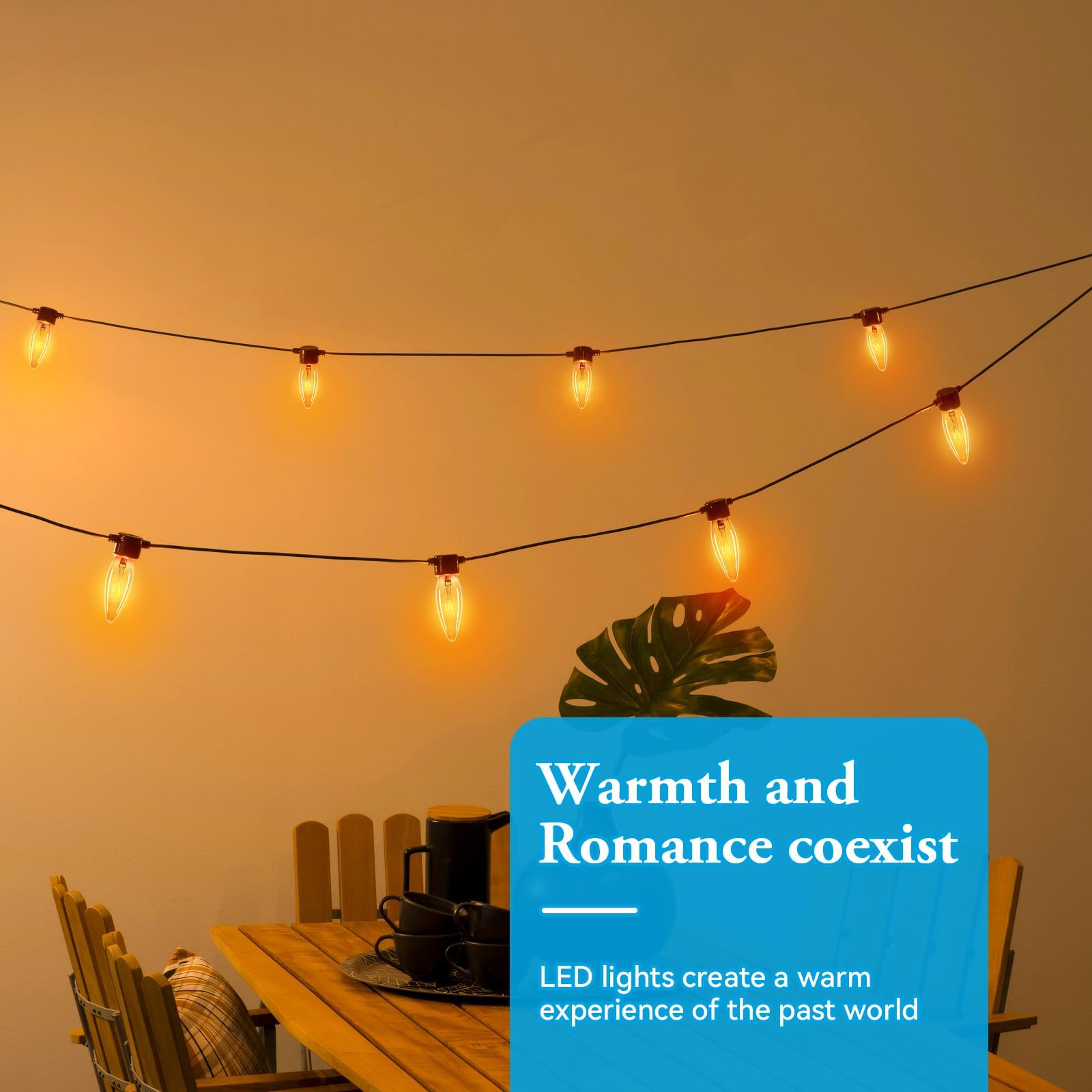 Brighfivey Amber Candelabra Bulb 2W E12 LED, Dimmable, 2000K Soft Warm Light, 200 Lumen, 12 Pack