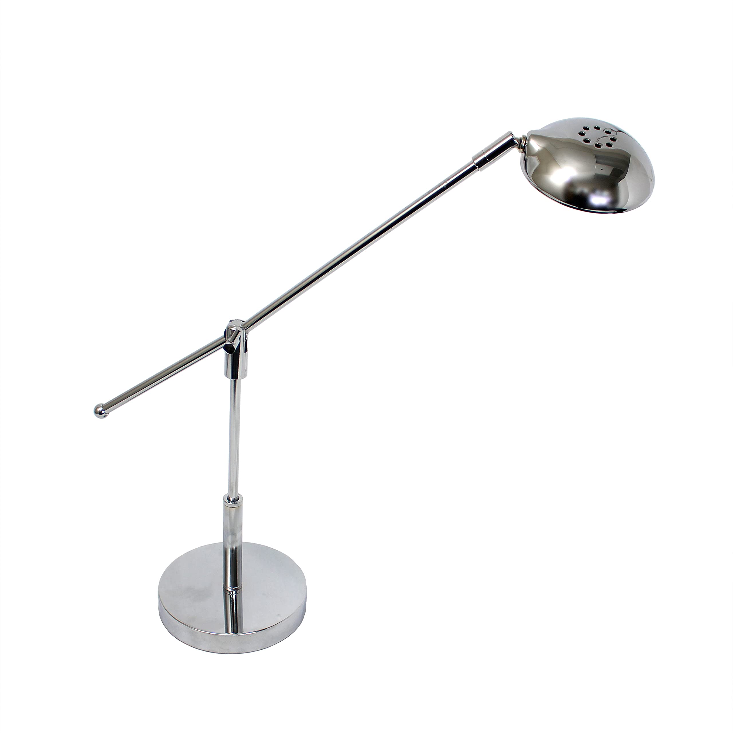 Simple Designs Ld1035-Chr 21&quot; 3W Balance Arm Led Desk Lamp With Swivel Head, Chrome