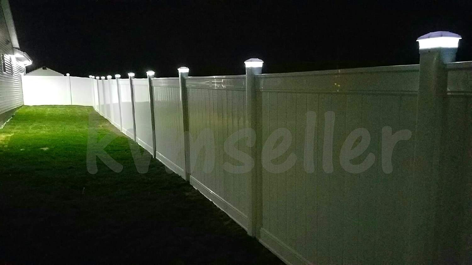 Relightable 8 Pack Solar Powered Copper Outdoor Garden Deck Patio Fence Pathway Post Lights (Pl244, Copper - 1 Led)