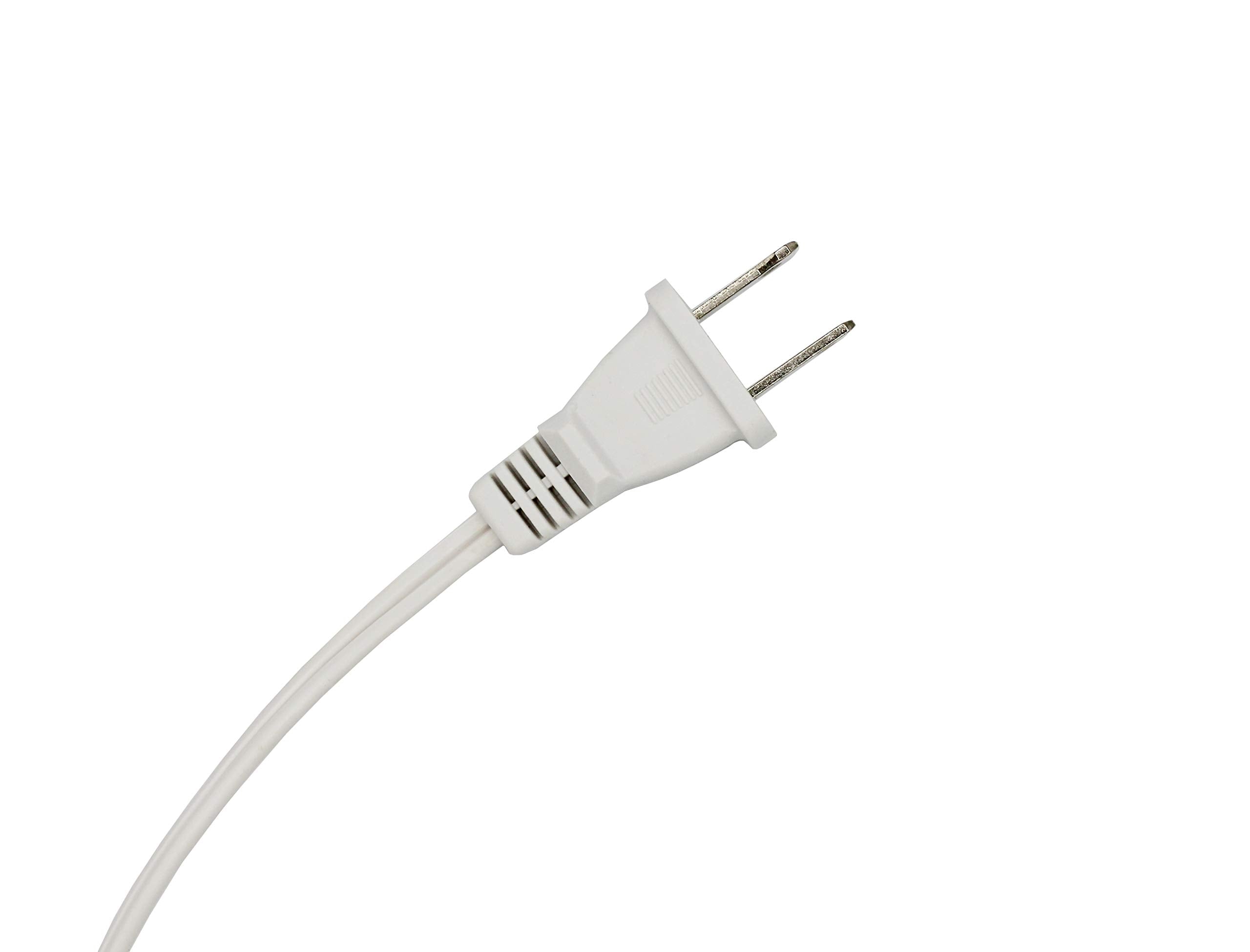 Creative Hobbies Single Light Replacement Clip Lamp Cord 7110A for Christmas Village, White
