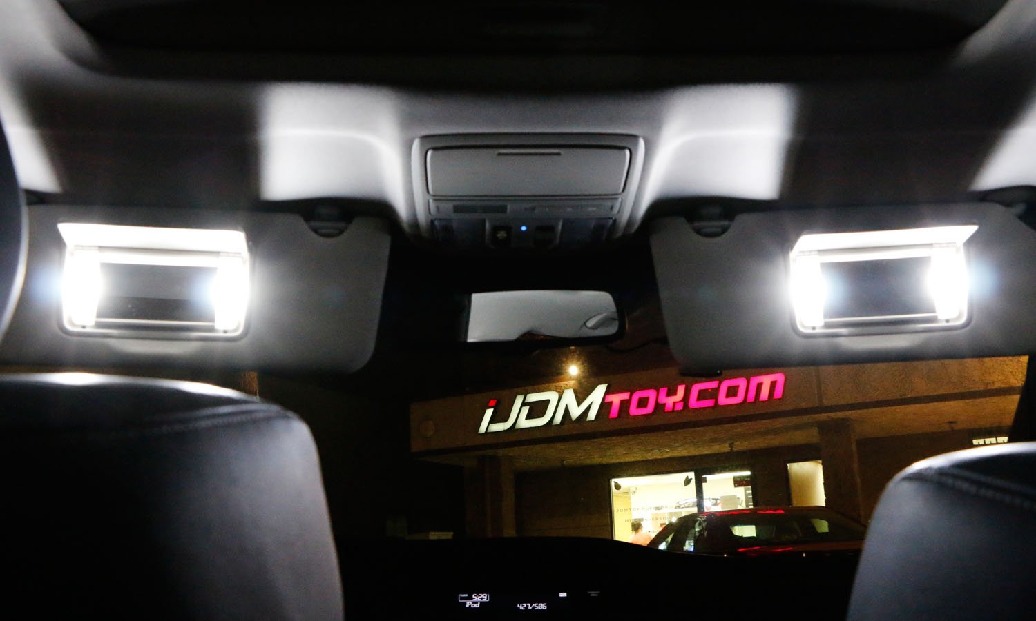 iJDMTOY 9-SMD 29mm LED Replacement Bulbs for Car SUV Truck Sunvisor Vanity Mirror Lights, Xenon White