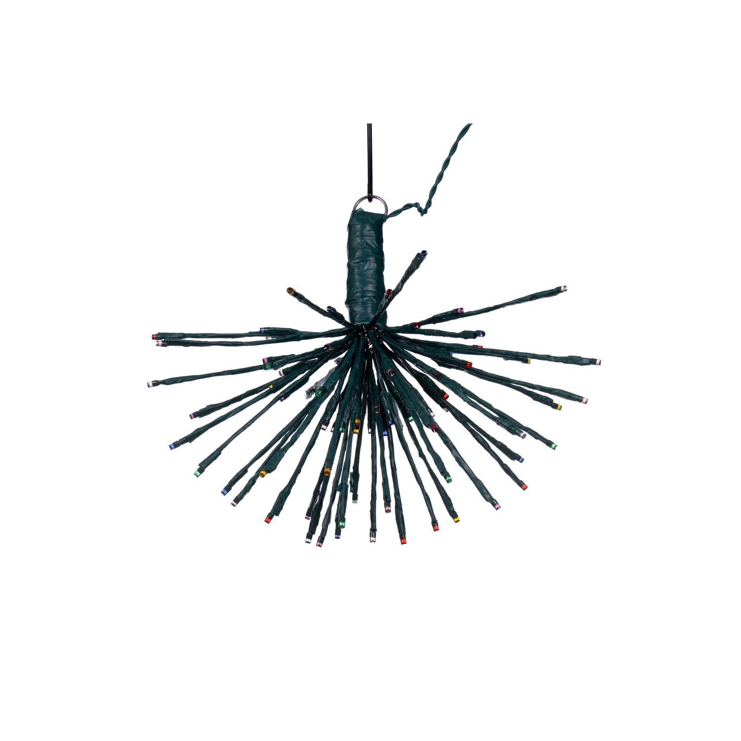 Vickerman 80Lt x 16&quot; Green Starburst Multi-Colored 5mm LED Lights.