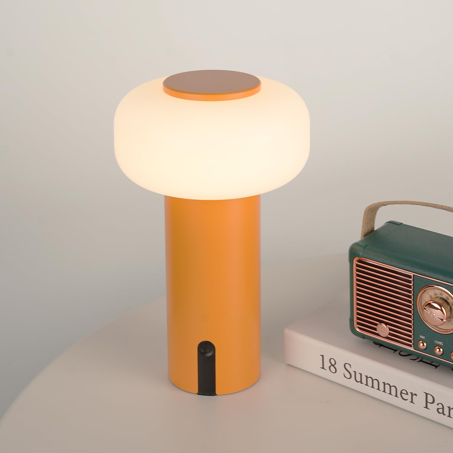 WEILAILUX Shower Lamp Waterproof Rechargeable Portable Touch Dimmable Night Light Model WL-3690 Orange